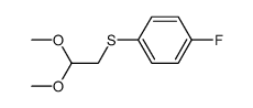 (4-fluorophenylthio)- acetaldehyde dimethyl acetal结构式