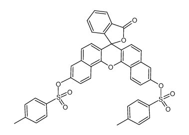 3'-oxo-3'H-spiro[dibenzo[c,h]xanthene-7,1'-isobenzofuran]-3,11-diyl bis(4-methylbenzenesulfonate)结构式