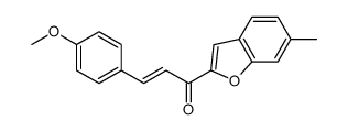 3-(4-methoxyphenyl)-1-(6-methyl-1-benzofuran-2-yl)prop-2-en-1-one Structure