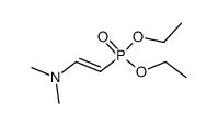 O,O-diethyl(2-dimethylamino)vinylphosphonate结构式