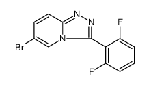 1,2,4-Triazolo[4,3-a]pyridine, 6-bromo-3-(2,6-difluorophenyl) Structure