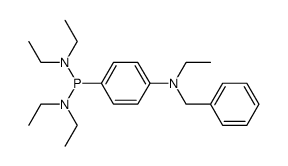 N,N,N',N'-tetraethyl-P-(p-(benzylethylamino)phenyl)phosphonous diamide结构式