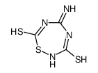 5-amino-4H-1,2,4,6-thiatriazepine-3,7-dithione结构式