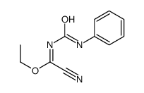 ethyl 1-cyano-N-(phenylcarbamoyl)methanimidate结构式