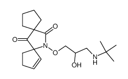 12-(3-tert-Butylamino-2-hydroxy-propoxy)-12-aza-dispiro[4.1.4.2]tridec-8-ene-6,13-dione Structure