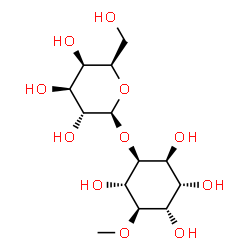 D-chiro-Inositol, 2-O-.beta.-D-galactopyranosyl-4-O-methyl-结构式