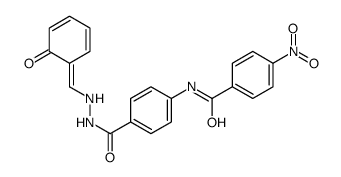 4-nitro-N-[4-[[[(Z)-(6-oxocyclohexa-2,4-dien-1-ylidene)methyl]amino]carbamoyl]phenyl]benzamide结构式