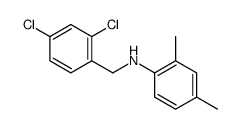 N-[(2,4-dichlorophenyl)methyl]-2,4-dimethylaniline Structure