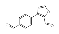 4-(2-Formylfuran-3-yl)benzaldehyde结构式
