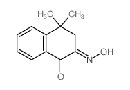 (2Z)-2-hydroxyimino-4,4-dimethyl-tetralin-1-one structure