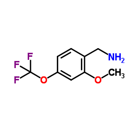 2-METHOXY-4-(TRIFLUOROMETHOXY)BENZYLAMINE结构式