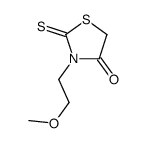 3-(2-methoxyethyl)-2-sulfanylidene-1,3-thiazolidin-4-one结构式