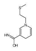 1-(2-methylsulfanylethyl)-4H-pyridine-3-carboxamide结构式