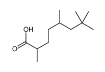 2,5,7,7-tetramethyloctanoic acid Structure