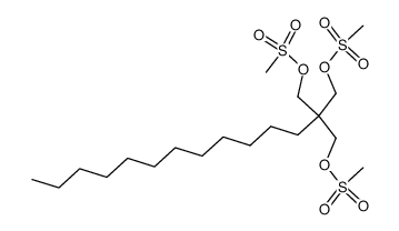 Methanesulfonic acid 2,2-bis-methanesulfonyloxymethyl-tetradecyl ester Structure