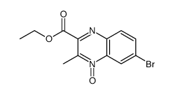 ethyl 6-bromo-3-methyl-4-oxidoquinoxalin-4-ium-2-carboxylate Structure