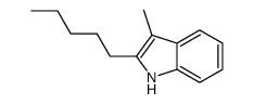 3-methyl-2-pentyl-1H-indole结构式