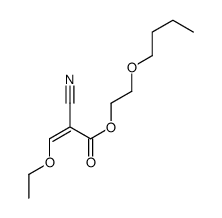 2-butoxyethyl 2-cyano-3-ethoxyprop-2-enoate结构式