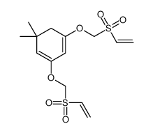 1,3-bis(ethenylsulfonylmethoxy)-5,5-dimethylcyclohexa-1,3-diene Structure