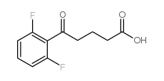 5-(2,6-DIFLUOROPHENYL)-5-OXOVALERIC ACID structure
