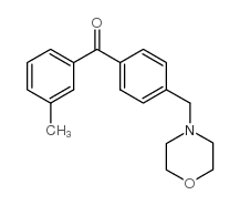 3-METHYL-4'-MORPHOLINOMETHYL BENZOPHENONE结构式