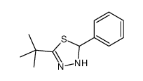 5-tert-butyl-2-phenyl-2,3-dihydro-1,3,4-thiadiazole Structure