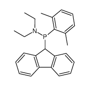 (Diethylamino)(2,6-dimethylphenyl)(9-fluorenyl)phosphan Structure