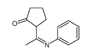 2-(C-methyl-N-phenylcarbonimidoyl)cyclopentan-1-one Structure