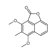 3,5-dimethoxy-4-methyl-2H-naphtho[1,8-bc]furan-2-one结构式