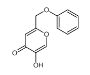 5-hydroxy-2-(phenoxymethyl)pyran-4-one结构式