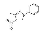 1H-Pyrazole, 3-methyl-4-nitro-1-phenyl结构式