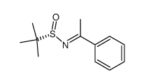 (S,E)-2-methyl-N-(1-phenylethylidene)propane-2-sulfinamide结构式