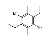 1,4-dibromo-2,5-diethyl-3,6-dimethylbenzene结构式