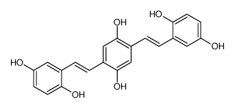 2,5-bis[2-(2,5-dihydroxyphenyl)ethenyl]benzene-1,4-diol Structure