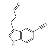 3-(3-oxopropyl)-1H-indole-5-carbonitrile Structure