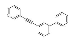 3-[2-(3-phenylphenyl)ethynyl]pyridine Structure