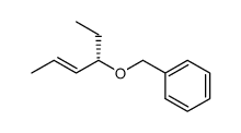 ((E)-(S)-1-Ethyl-but-2-enyloxymethyl)-benzene结构式