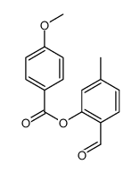 (2-formyl-5-methylphenyl) 4-methoxybenzoate Structure