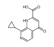 8-cyclopropyl-4-oxo-1H-1,7-naphthyridine-2-carboxylic acid Structure