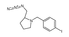 (2S)-2-(azidomethyl)-1-[(4-iodophenyl)methyl]pyrrolidine结构式
