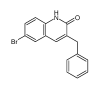 6-Bromo-3-(phenylmethyl)-2(1H)-quinolinone Structure