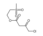 2-methylsulfonylethyl 4-chloro-3-oxobutanoate结构式