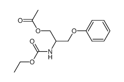 2-((ethoxycarbonyl)amino)-3-phenoxypropyl acetate Structure