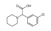 1-Piperidineacetic acid, α-(3-chlorophenyl)结构式