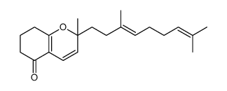 5H-1-Benzopyran-5-one, 2-(3,8-dimethyl-3,7-nonadien-1-yl)-2,6,7,8-tetrahydro-2-methyl结构式