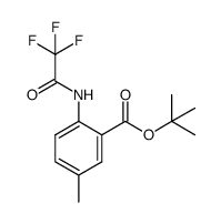 tert-butyl 5-methyl-2-(2,2,2-trifluoroacetamido)benzoate结构式