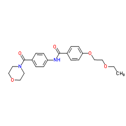 4-(2-Ethoxyethoxy)-N-[4-(4-morpholinylcarbonyl)phenyl]benzamide Structure