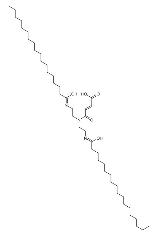 4-[bis[2-[(1-oxooctadecyl)amino]ethyl]amino]-4-oxoisocrotonic acid structure