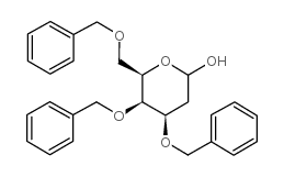 3,4,6-三-O-苄基-2-脱氧-D-吡喃半乳糖结构式