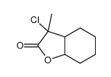 3-chloro-3-methyl-3a,4,5,6,7,7a-hexahydro-1-benzofuran-2-one结构式